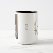 ローマクラシックマンケーブマパーソナライズされたグ ツートーンマグカップ (中央)