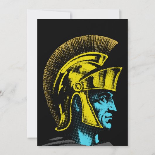 ローマグラディエーポップ・アートのターアートポートレート 招待状 (裏面)