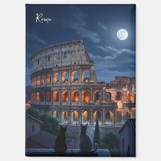 ローマコロシアムキャッツ・アットナイト マグネット (正面)