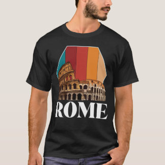 ローマコロシアムレトロイタリアエンシェントスカニー Tシャツ
