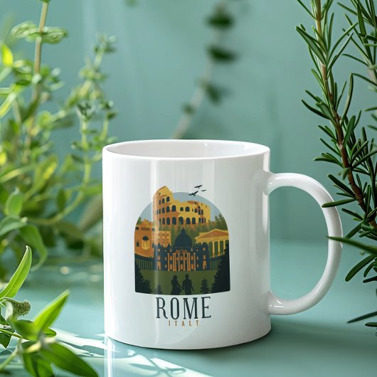ローマコロシアムヴィンテージ コーヒーマグカップ