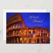 ローマコロッセウムアットナイト招待されました 招待状 (正面/裏面)