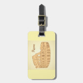 ローマコロッセウムスケッチ ラゲッジタグ (正面縦)