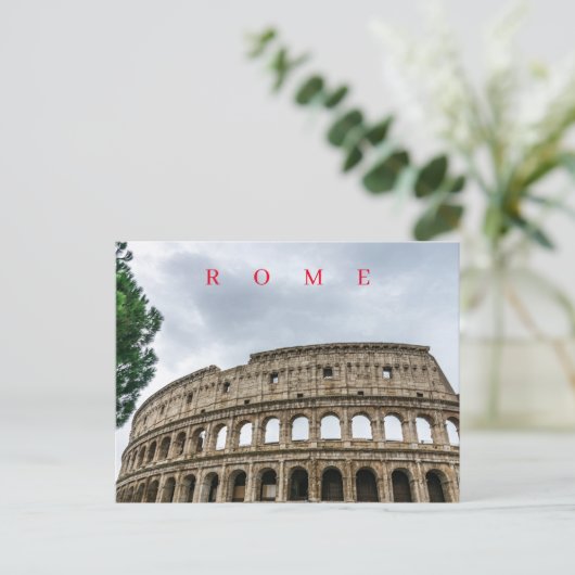 ローマコロッセウム部分ビューポストカード ポストカード (スタンド正面)