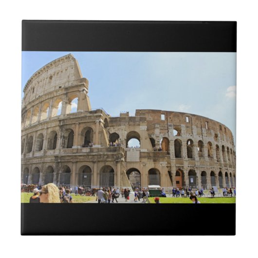 ローマコロッセオの写真 タイル (正面)
