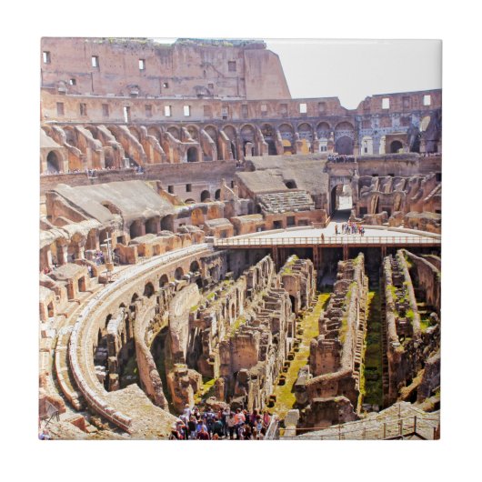 ローマコロッセオの写真 タイル (正面)