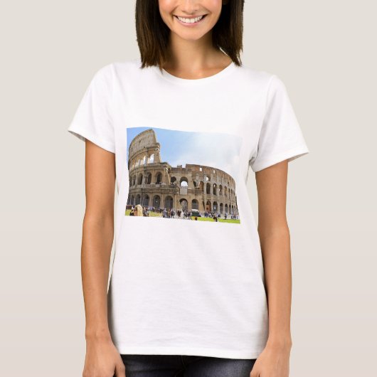ローマコロッセオの写真 Tシャツ (正面)