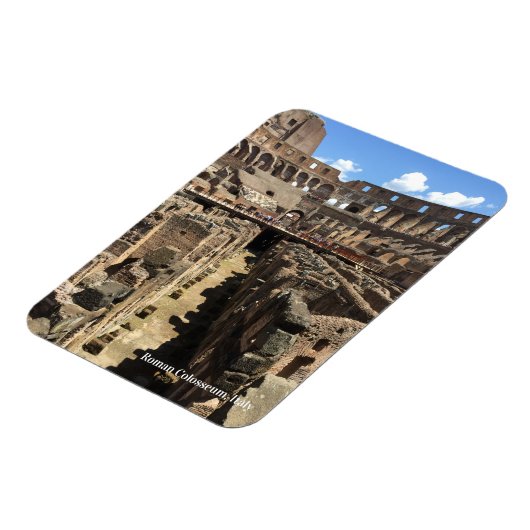 ローマコロッセオ、イタリア写真 マグネット (左側)