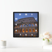 ローマコロッセオ スクエア壁時計 (ホーム)