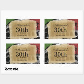 ローマコンテンポラリーのコリセウムワインラベル 長方形シール (シート)