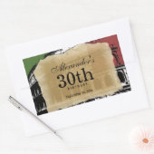 ローマコンテンポラリーのコリセウムワインラベル 長方形シール (封筒)