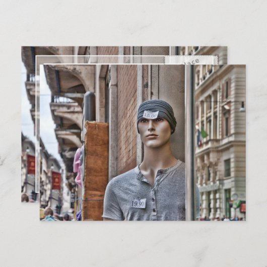 ローマショッピングムテイタリアンィックマネキン ポストカード (正面/裏面)