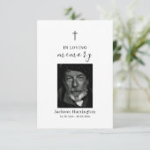 ローマシンプルカトリックの写真追悼式 サンキューカード (スタンド正面)