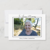 ローマシンプルカトリック記念写真 サンキューカード (正面)