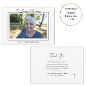 ローマシンプルカトリック記念写真 サンキューカード