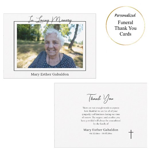 ローマシンプルカトリック記念写真 サンキューカード