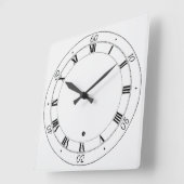 ローマシンプル数字 スクエア壁時計 (傾斜)