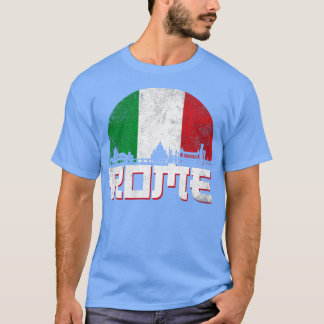 ローマスカイラインイタリア国旗 Tシャツ