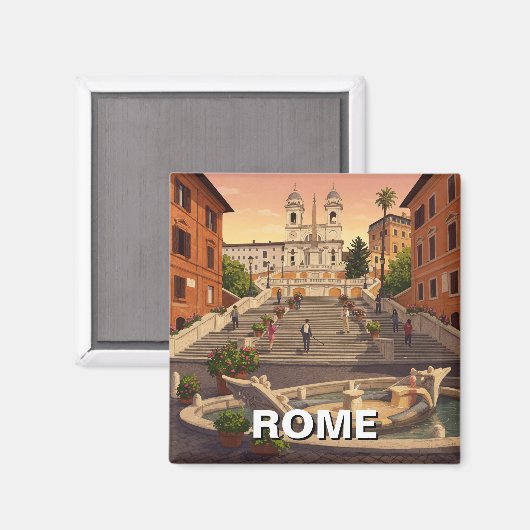 ローマステッスペインのプスイタリアトラベル マグネット (正面/裏面)