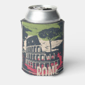 ローマタイポグラフィ:エッフェルタワーのポスター。 缶クーラー (缶裏面)