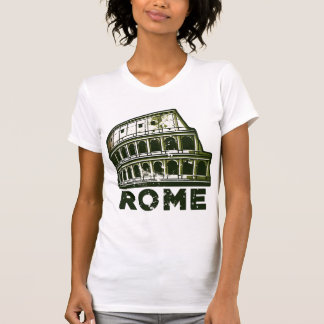 ローマトラベルデザインウィズアイコニックイタリアンラン Tシャツ