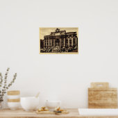 ローマトレヴィ噴水 ポスター (キッチン)