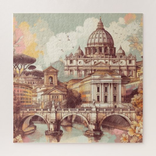 ローマバチカンシティイタリアヨーロッパ ジグソーパズル (縦)