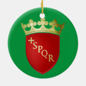 ローマパノラマクリスマスオーナメント セラミックオーナメント (裏面)