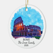 ローマパーソナライズされたオーナメント、イタリア セラミックオーナメント (左)