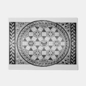 ローマパーソナライズされたモザイク模様 ドアマット (正面)