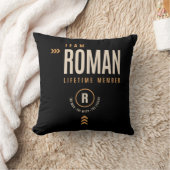 ローマパーソナライズされた字 – ロおもしろいマン クッション (ブランケット)