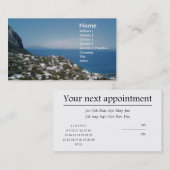 ローマビジネスおよび旅行 予約カード (正面/裏面)