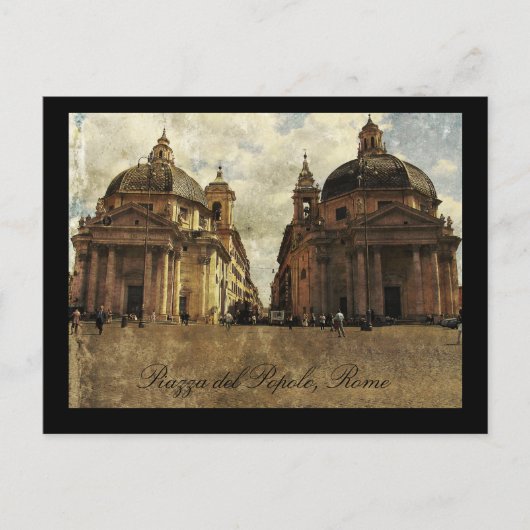 ローマピアッツァデルポポロ ポストカード (正面)