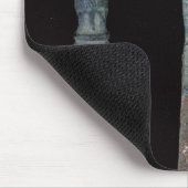 ローマポンペイc.100 BC-79の広告からの3本のナイフ マウスパッド (コーナー)