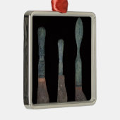 ローマポンペイc.100 BC-79の広告からの3本のナイフ メタルオーナメント (右)