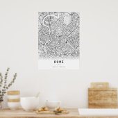 ローママンガグラフィシティマップ ポスター (キッチン)