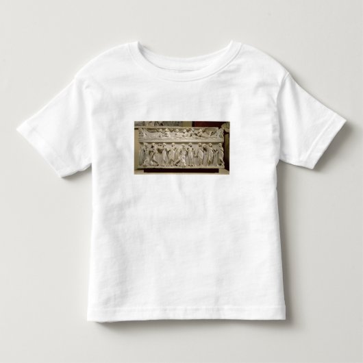 ローマムーサの石棺(大理石) トドラーTシャツ (正面)