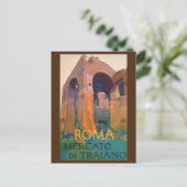 ローマメルカトディトラリアーノ、旧遺跡、イタリア旅行 ポストカード (スタンド正面)