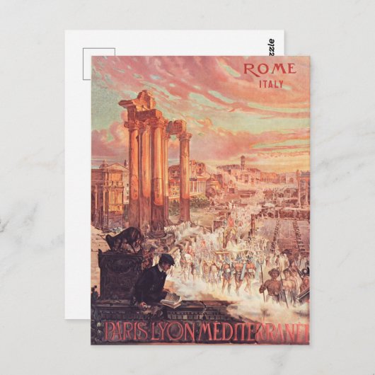 ローマローマンフォーラムヨーロッパイタリアヴィンテージトラベル ポストカード (正面/裏面)