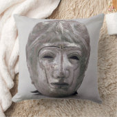 ローマワシの装飾が付いているヘルメット(銀) クッション (ブランケット)