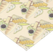 ローマンのランチチーズピクルイギリス料理 テーブルクロス (アングル)