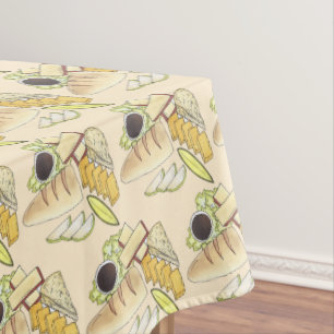 ローマンのランチチーズピクルイギリス料理 テーブルクロス