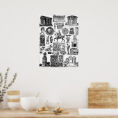 ローマンアート ポスター (キッチン)