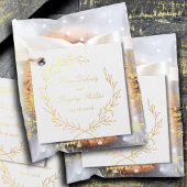 ローマンオリーブリーフリースシルバーまたは金ゴールド フェイバータグ