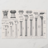 ローマンカラムタイプの建築図面 (正面)