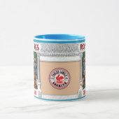 ローマンキングスフェーブルコーヒーラベル・セラミック11 oz. マグカップ (中央)