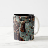 ローマングラディエーターバラー ツートーンマグカップ (正面右)