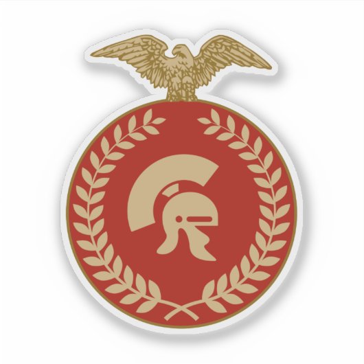 ローマングラディエータービニールステッカー シール (正面)