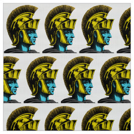 ローマングラディエーターポップ・アートのアートポートレート ファブリック