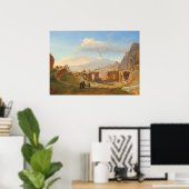 ローマンシアター – サラジンデベルモントファインアート ポスター (ホームオフィス)